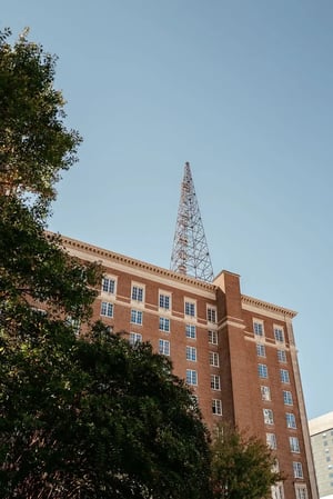 Biltmore innovation center with radio tower