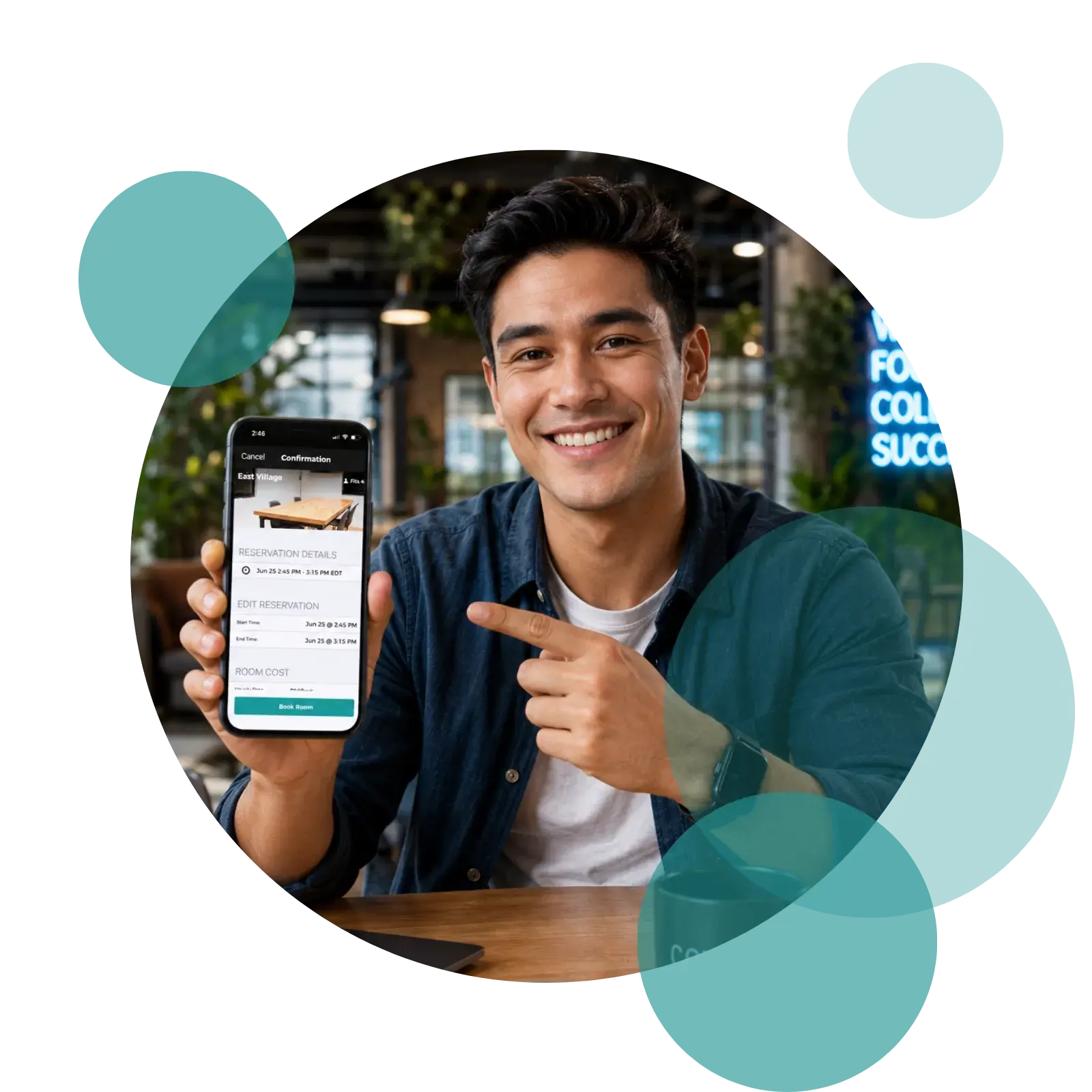 Coworks Mobile Member App Booking