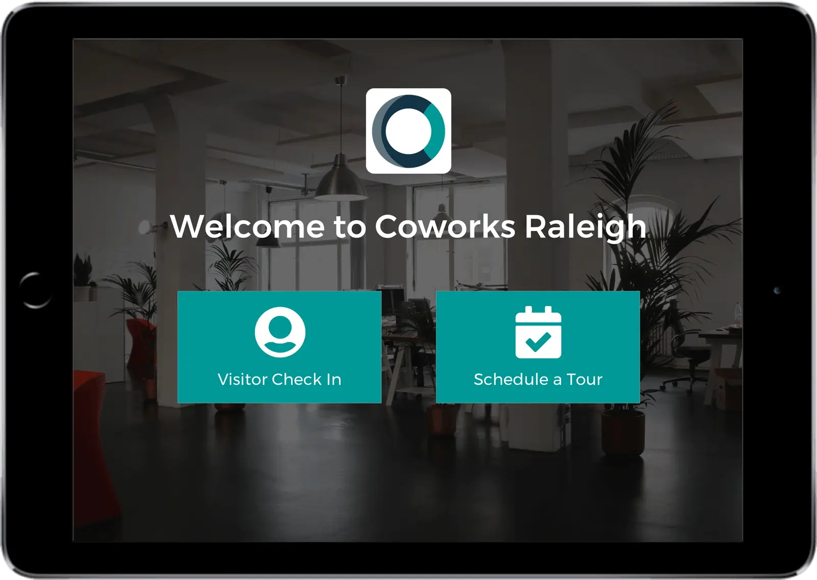 Screenshot of the Coworks front desk check-in feature